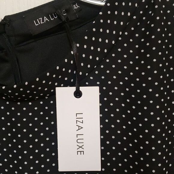 🌹LIZA LUZE POlKA DOT DRESS SZ 4X - Picture 8 of 10